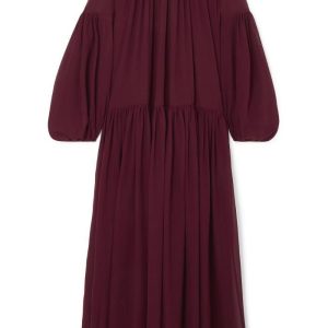 Crimson red dress