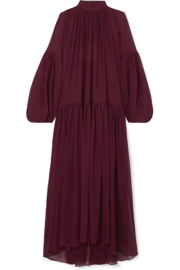Crimson red dress