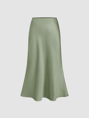 Olive satan skirt