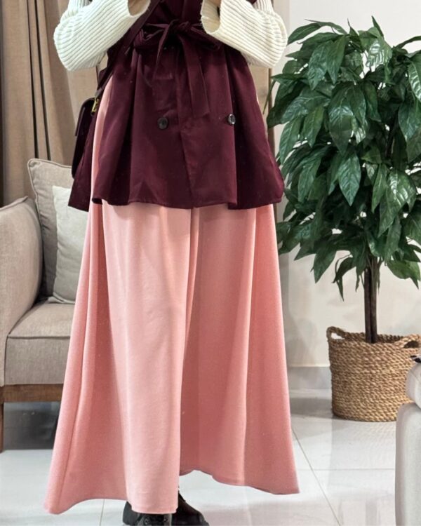 Sara Scuba Skirt (Curvy) – Pink