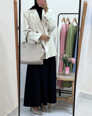 Sara Scuba Skirt – Black