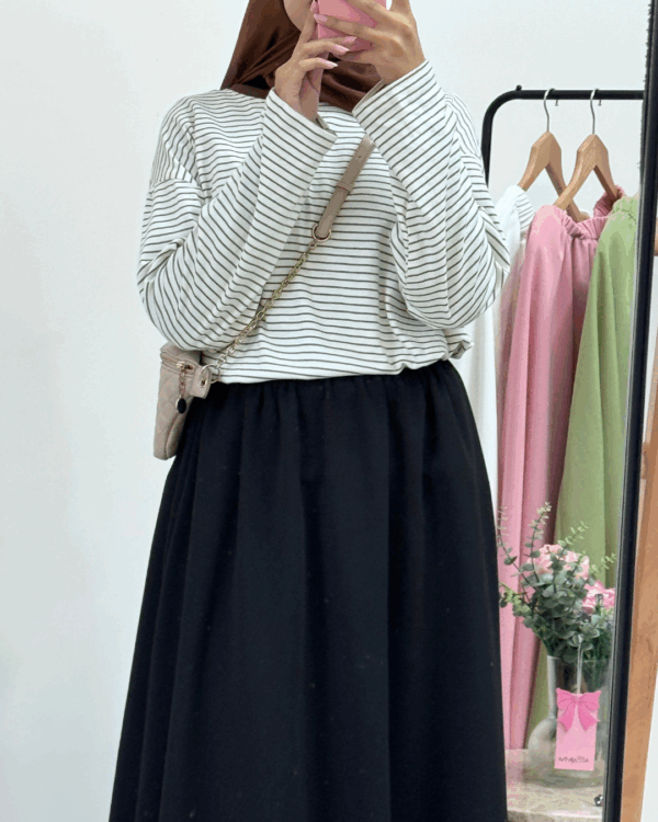 14 Sara Scuba Skirt – Black