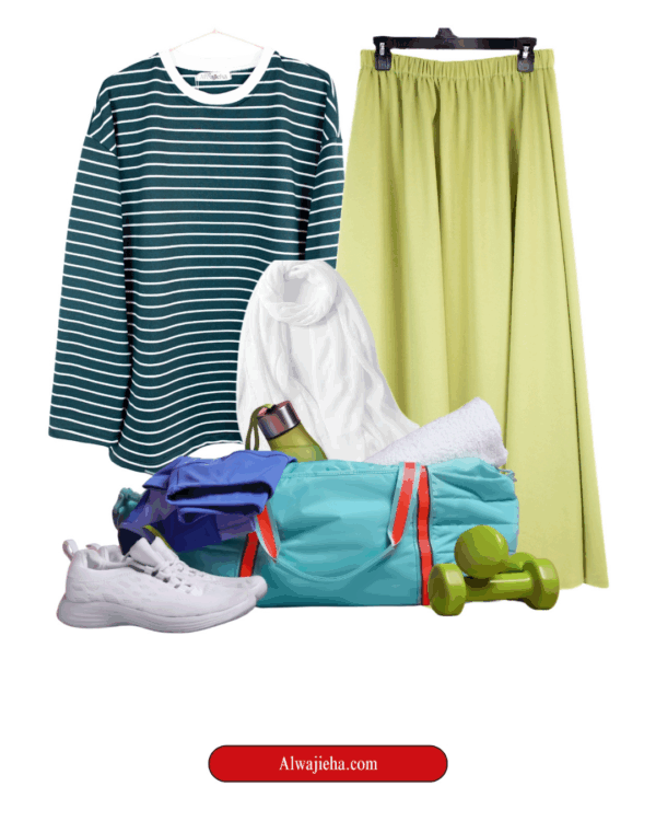 15 Sara Scuba Skirt – Green