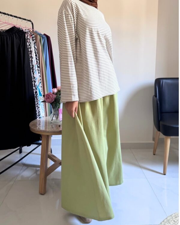 Sara Scuba Skirt (Curvy) – Green