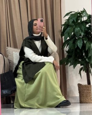 Sara Scuba Skirt – Green