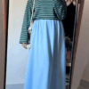 2 Sutur Striped Shirt – Green & White