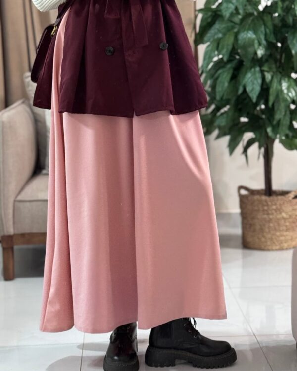 Farida Trench Vest (Curvy) – Burgundy