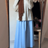 3 Sara Scuba Skirt – Baby Blue