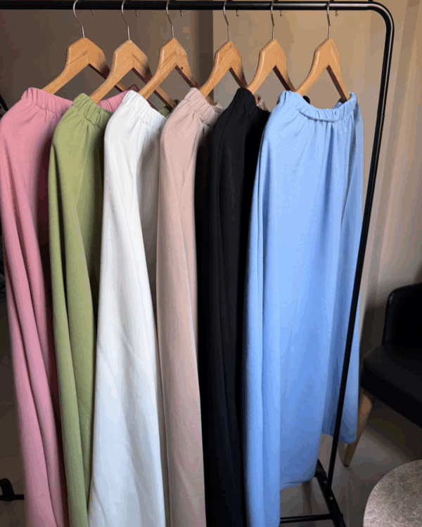 Sara Scuba Skirt (Curvy) – Baby Blue