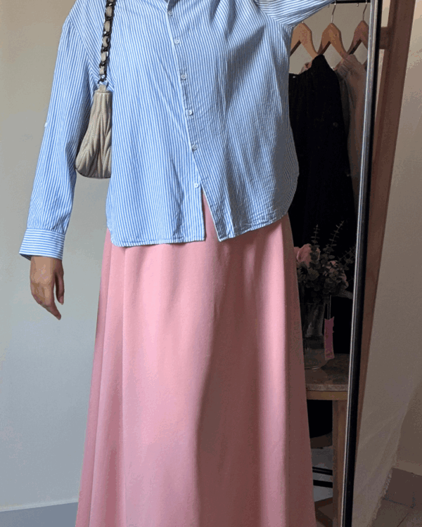 4 Sara Scuba Skirt – Pink