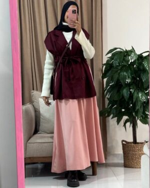 Sara Scuba Skirt – Pink