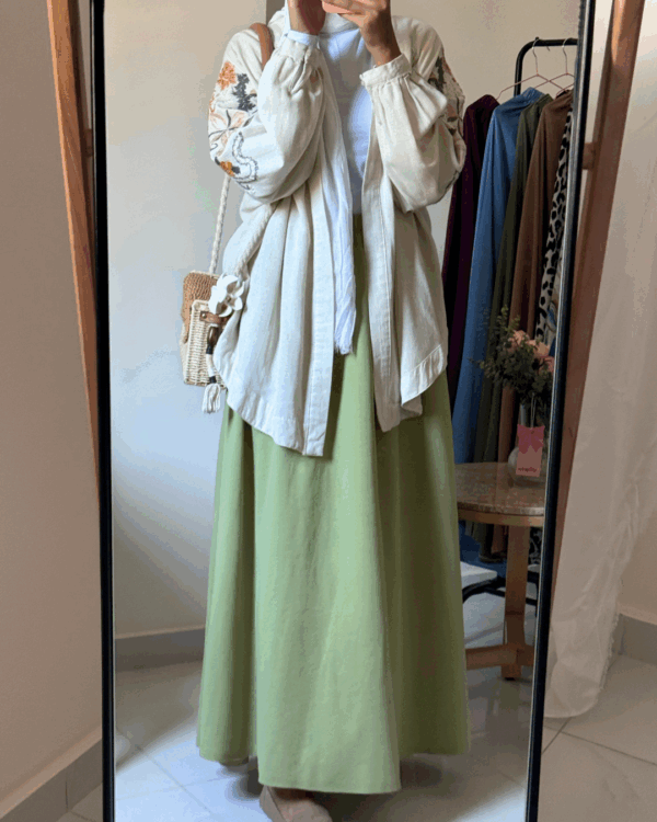 5 Sara Scuba Skirt – Green