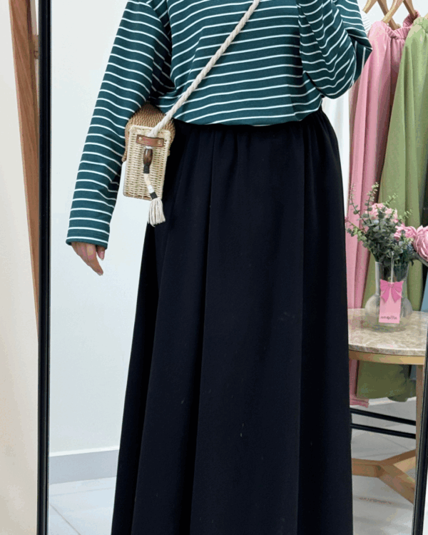6 Sutur Striped Shirt – Green & White