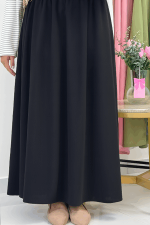 Sara Scuba Skirt – Black