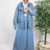 Sara Scuba Skirt – Baby Blue