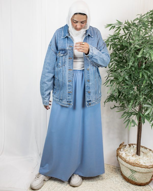 Baby blue rosaline 4 Sara Scuba Skirt – Baby Blue
