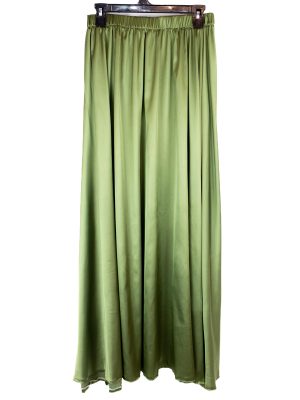 Nilly Olive Satin Skirt