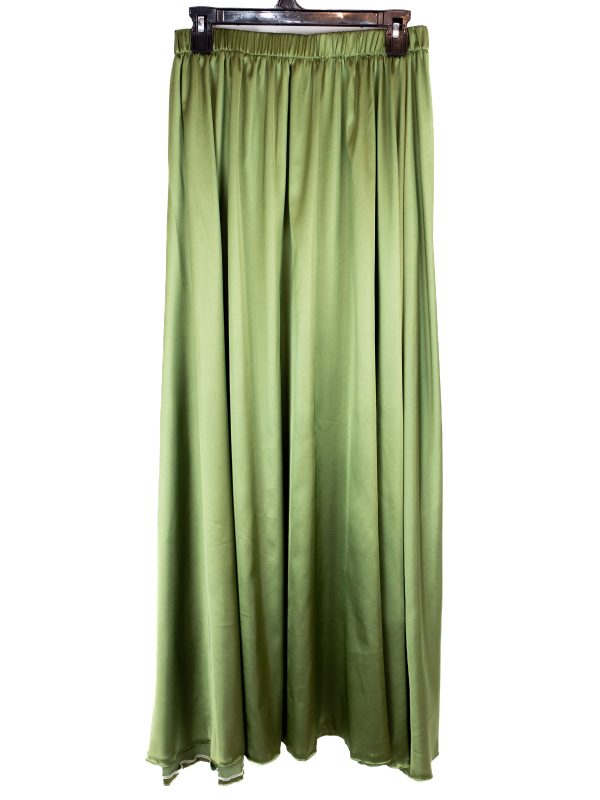 Nilly Olive Satin Skirt