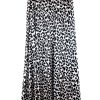 Nilly Satin Skirt – Black Tiger Print