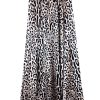 Nilly Satin Skirt – Brown Tiger Print