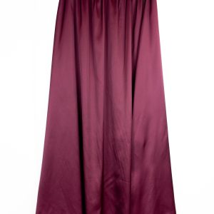 Nilly Satin Skirt – Burgundy