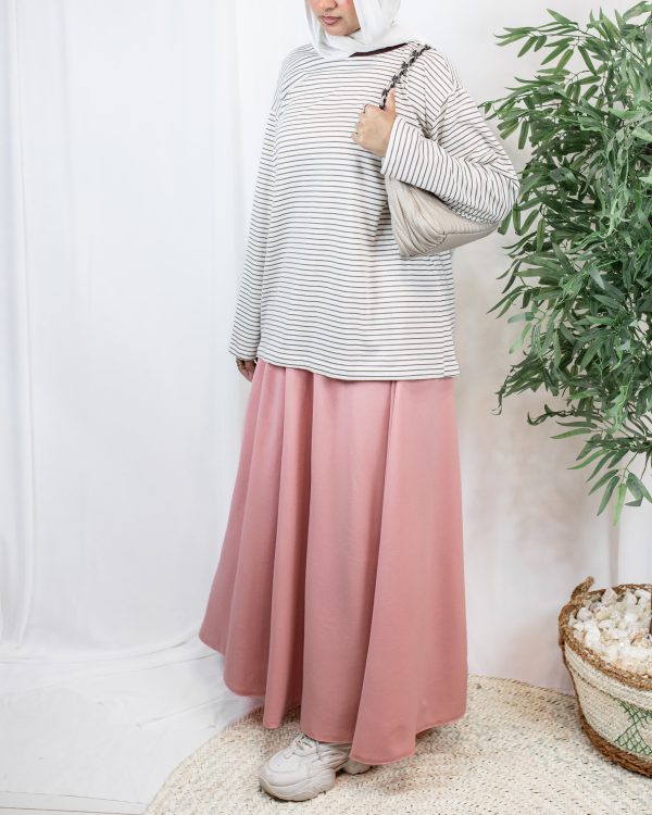 Pink Rosaline 1 Sara Scuba Skirt – Pink