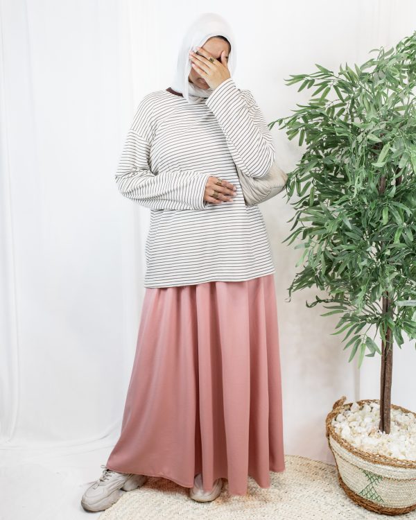 Pink Rosaline 2 copy Sara Scuba Skirt – Pink