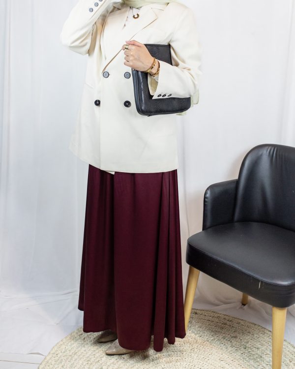 Satin Burgundy 1 Nilly Satin Skirt – Burgundy