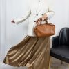 Nilly Satin Skirt – Golden