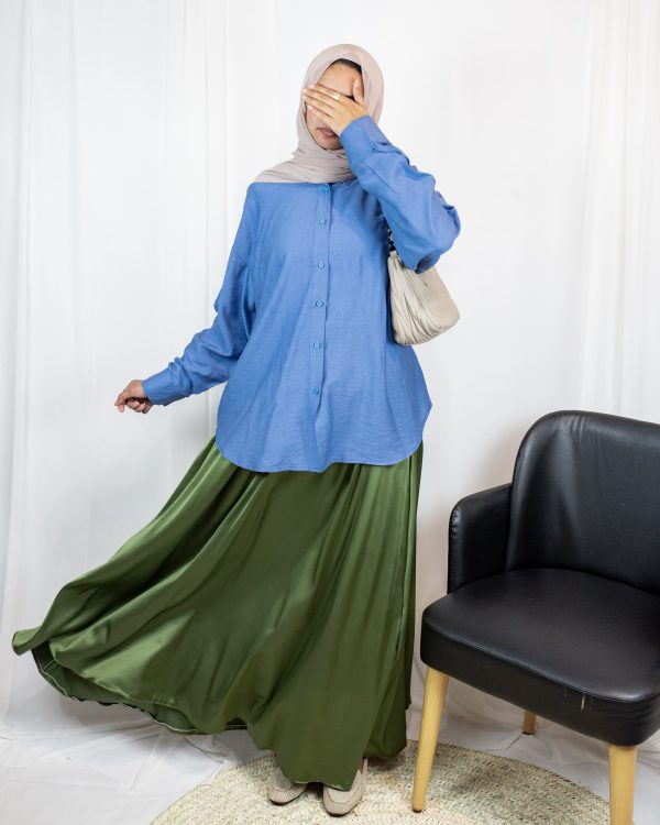 Satin Olive 4 Nilly Satin Skirt – Olive