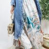 Nilly Satin Skirt – Sea Print