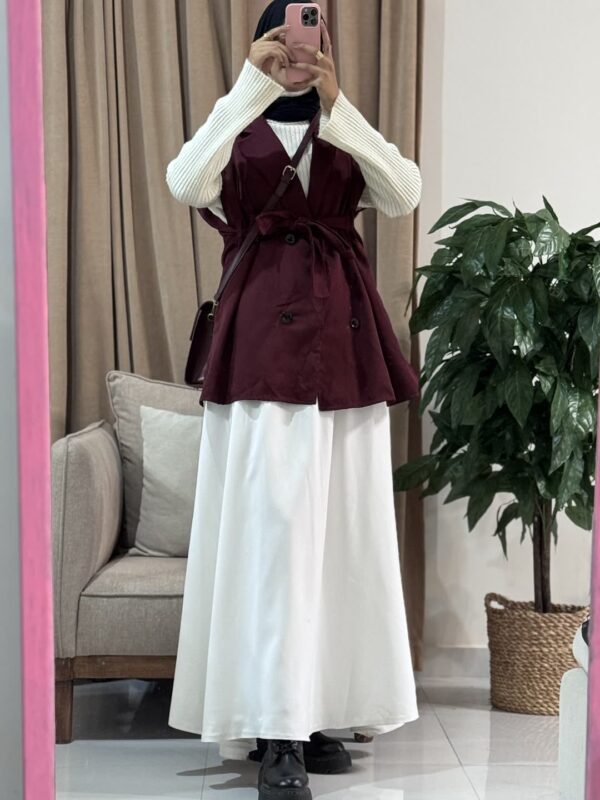 Sara Rosaline Skirt – White