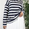 Sutur Striped Shirt – Navy & White