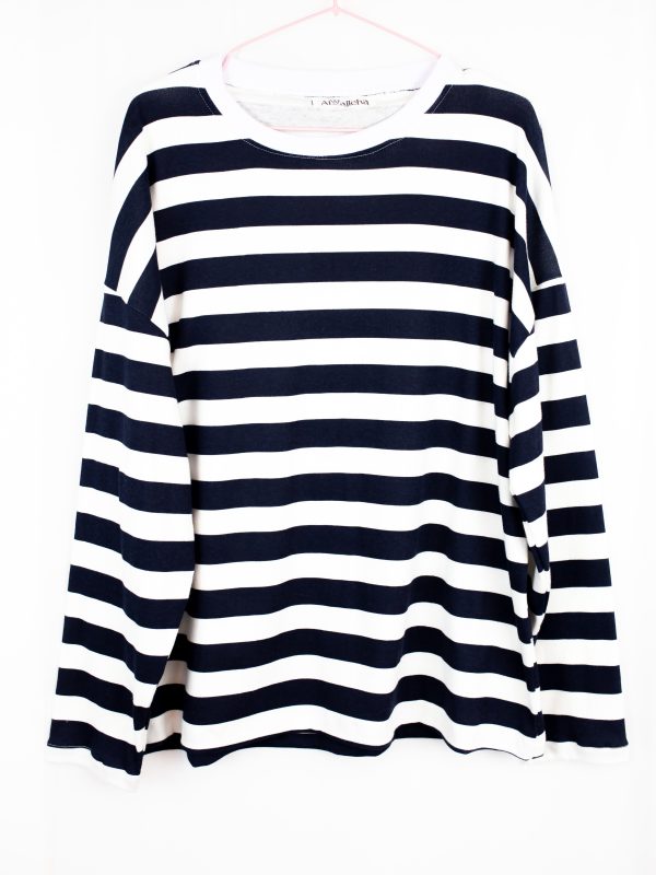 Sutur Striped Shirt – Navy & White Sutur Striped Shirt – Navy & White