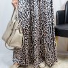 Nilly Satin Skirt – Brown Tiger Print