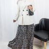 Nilly Satin Skirt – Animal Print