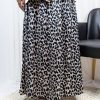 Nilly Satin Skirt – Animal Print