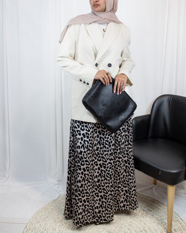 Tiger black 3 Nilly Satin Skirt – Animal Print