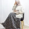 Nilly Satin Skirt – Animal Print