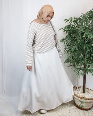 Sara Rosaline Skirt – White