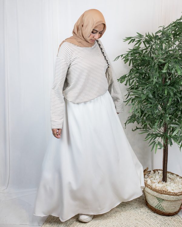 White Rosaline3 Sara Rosaline Skirt – White