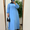 Tala Dress (Curvy) - Baby Blue