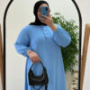 Tala Dress (Curvy) - Baby Blue