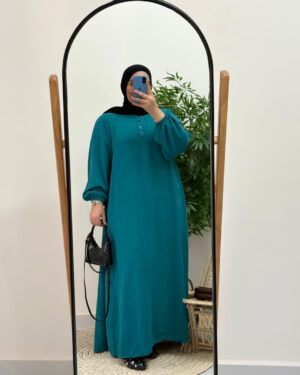 Tala Dress (Curvy) - Turquoise