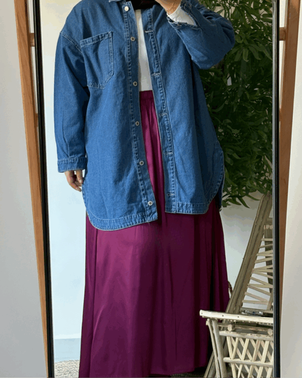 Nilly Satin Skirt (Curvy) – Burgundy