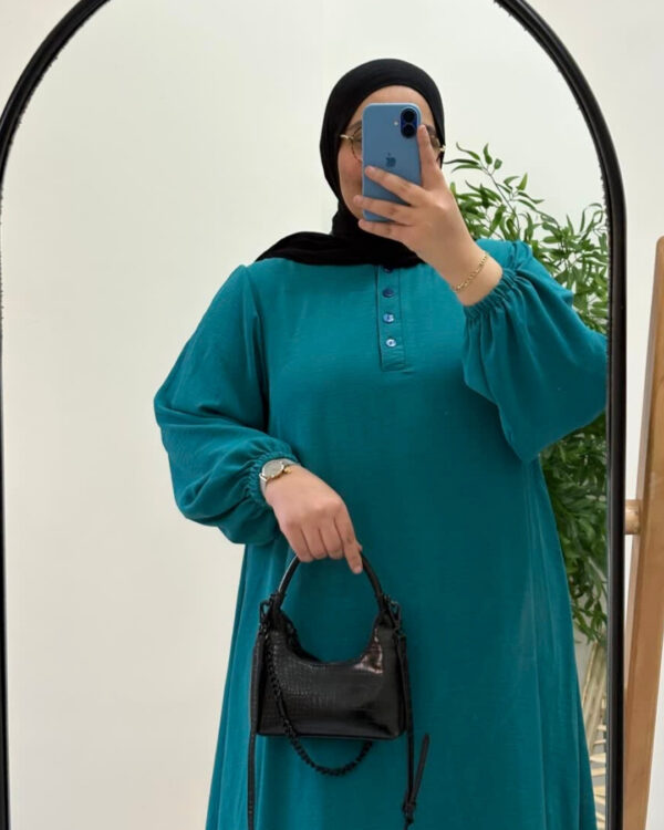 Tala Dress (Curvy) - Turquoise