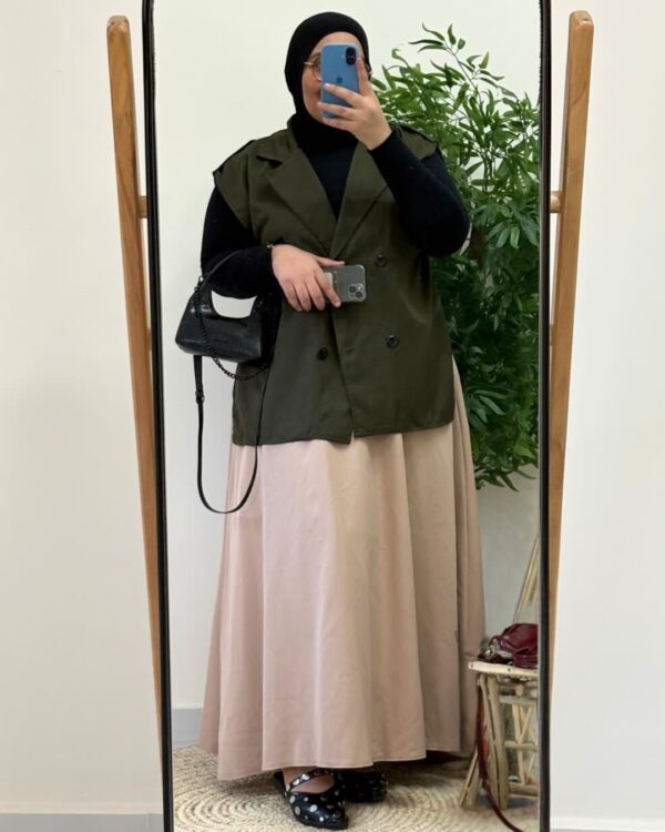 Sara Rosaline Skirt (Curvy) – Beige