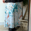 Nilly Satin Skirt (Curvy) – Sea Print