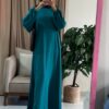 Tala Dress (Curvy) - Turquoise