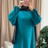 Tala Dress (Curvy) - Turquoise